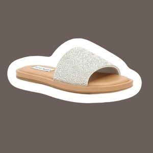Steve Madden | Sienna Rhinestone Slide Sandal | Size 6